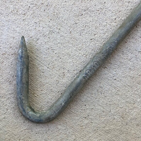 Vintage St John & Co Meat Hook w/ Pulley & Armour Meat Hook Galvanized 59X - Picture 7 of 8